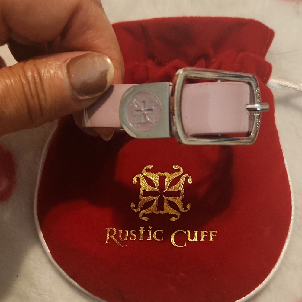 Rustic Cuff Light Pink/Mauve Watch Strap Bracelet